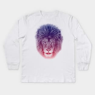 león-Face- Kids Long Sleeve T-Shirt